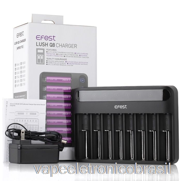 Vape Vaporesso Efest Exuberante Carregador De Bateria Inteligente Q8 8 Bay